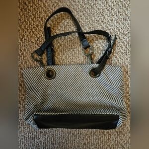 Braciano Brown and Cream Women's Shoulder Bag